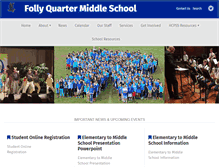 Tablet Screenshot of fqms.hcpss.org